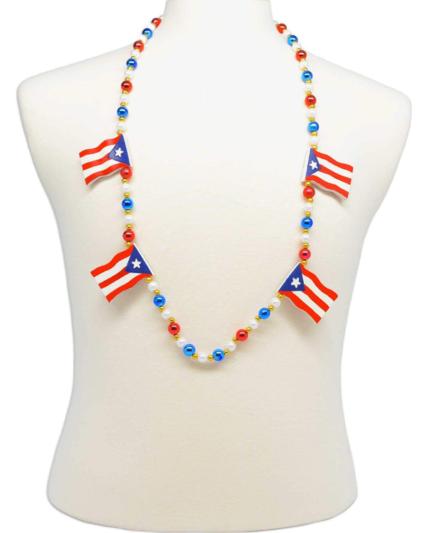 Puerto Rico Flag AOP Adult Dog Tag Chain Necklace - Davson Sales